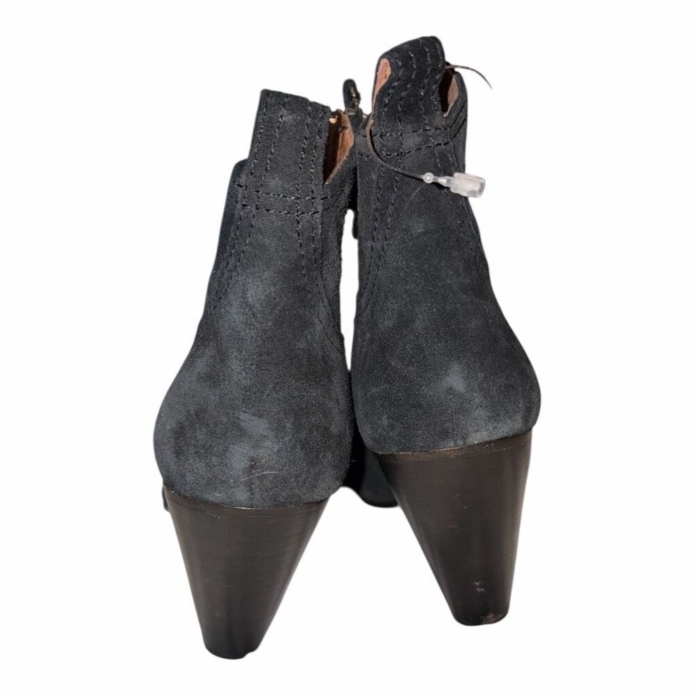 ✨FRYE Women's Madeline Short Suede Black Sz 8 Boots✨ - Picture 9 of 12